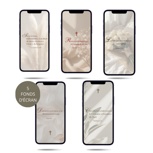 Pack de 5 fonds d'écran Olisabeth