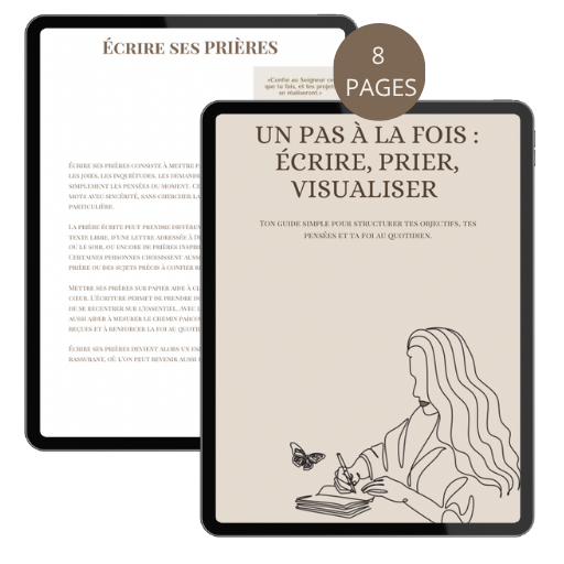 Un pas à la fois : écrire, prier, visualiser Olisabeth